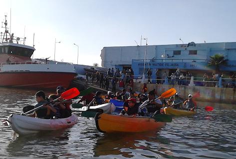 اكثر من 200 مشارك في اختتام الأبواب المفتوحة في رياضة قوارب الكاياك بالجديدة 