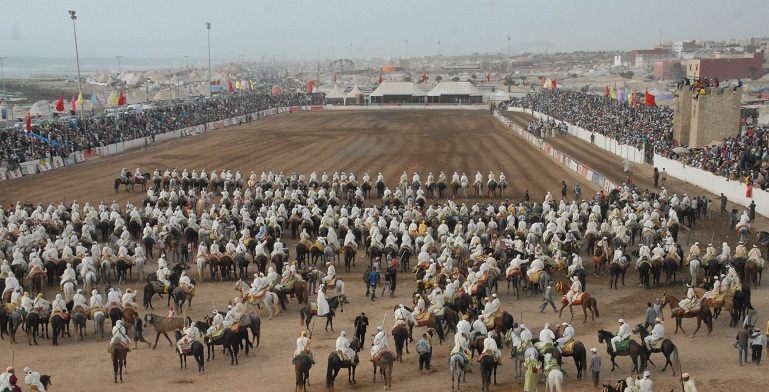 موسم مولاي عبدالله: انطلاق عروض الفروسية بمشاركة 1803 فارس يمثلون 118 سربة