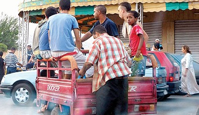 فوضى التريبورتورات تغزو شوارع الجديدة والهيئة الحضرية للأمن تفشل في محاربة الظاهرة