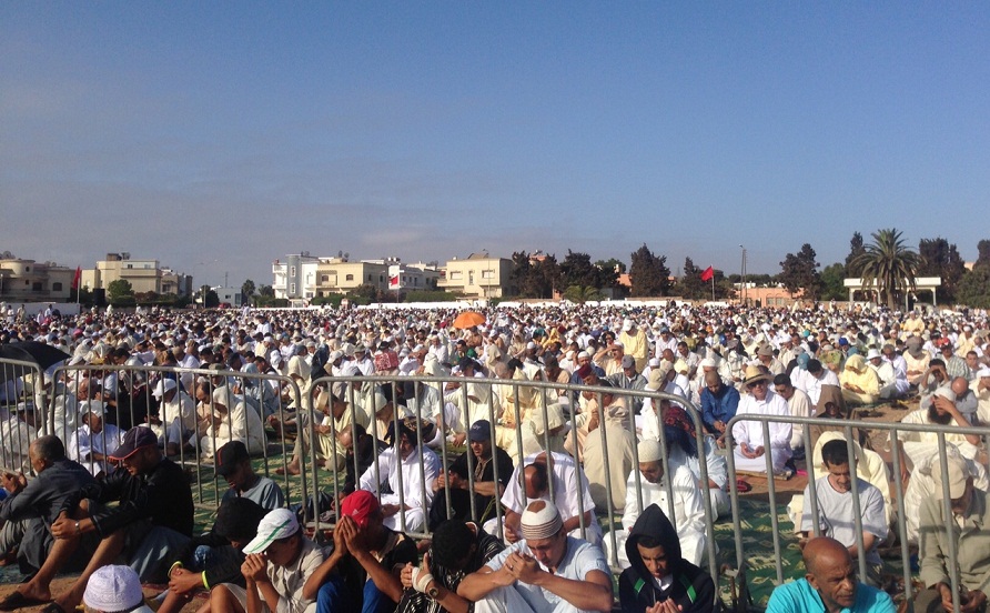 الآلاف من سكان الجديدة يؤدون صلاة عيد الفطر في مصلى و3 مساجد بالمدينة
