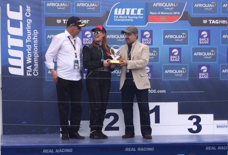 تنويه أوربي في حق البطلة الدولية في رياضة سباق السيارات هند أباتراب