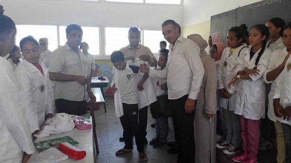 استفادة ازيد من 180 تلميذا من وزرة مدرسية موحدة بإعدادية عبد الرحمان الدكالي بالجديدة