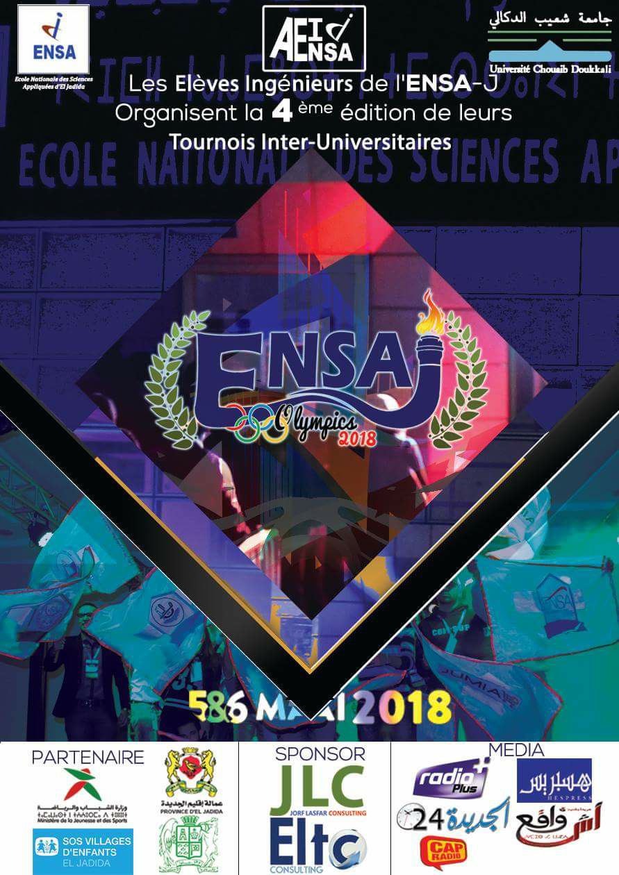 انطلاق الدورة الرابعة للالعاب الجامعية  ‘ENSAJ OLYMPICS’ بالجديدة