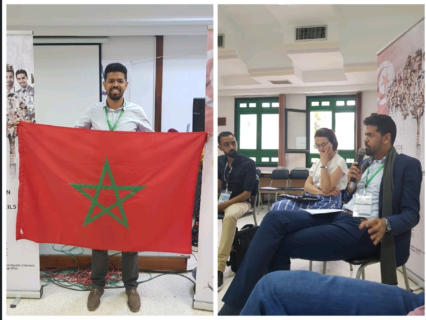 حمزة رويجع يستعرض في ملتقى دولي بتونس التجربة المغربية في مجال الديمقراطيةو إشراك الشباب في الحياة العامة  