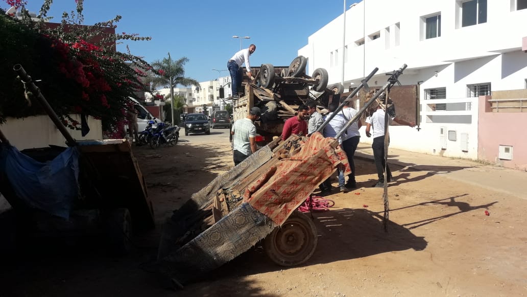 بالصور.. سلطات الجديدة تشن حملة على العربات المجرورة المتخصصة في بيع الفواكه والخضر