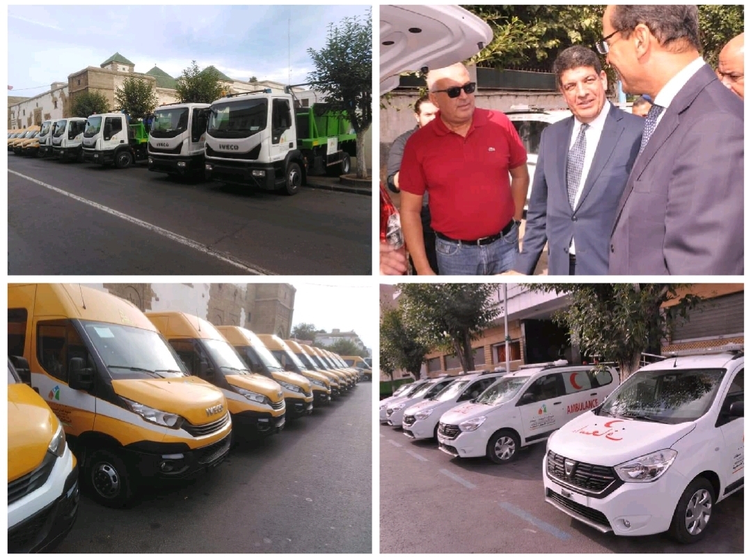 مجلس جهة الدار البيضاء يوزع حافلات مدرسية وشاحنات لجمع النفايات وسيارات اسعاف على 120 جماعة قروية بالجهة