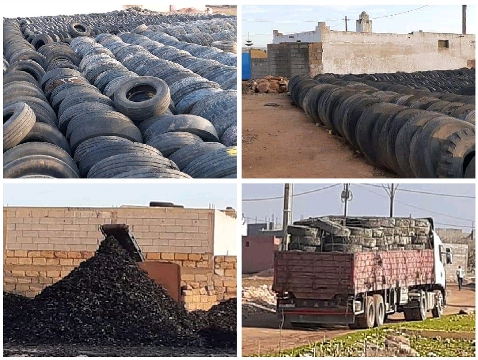 المجتمع المدني بجماعة مولاي عبد الله يطالب برفع الضرر من معمل لتدوير العجلات