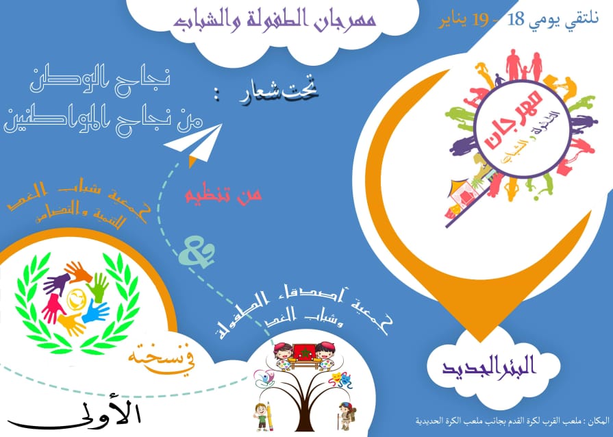 تنظيم النسخة الأولى لمهرجان الطفولة والشباب بمدينة البئر الجديد 