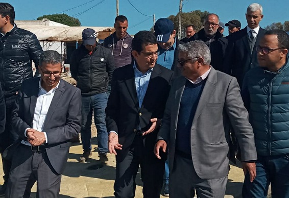 عامل الجديدة يتفقد أشغال تهيئة مركز سيدي عابد المنجز بشراكة مع الفوسفاط بقيمة 400 مليون سنتيم  