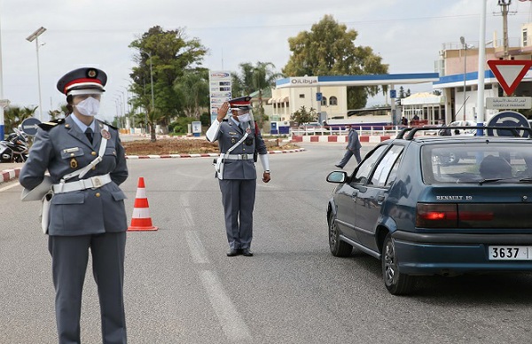 درك سيدي بنور : توقيف 1300 شخص وحجز 40 سيارة منذ تفعيل حالة الطوارئ الصحية
