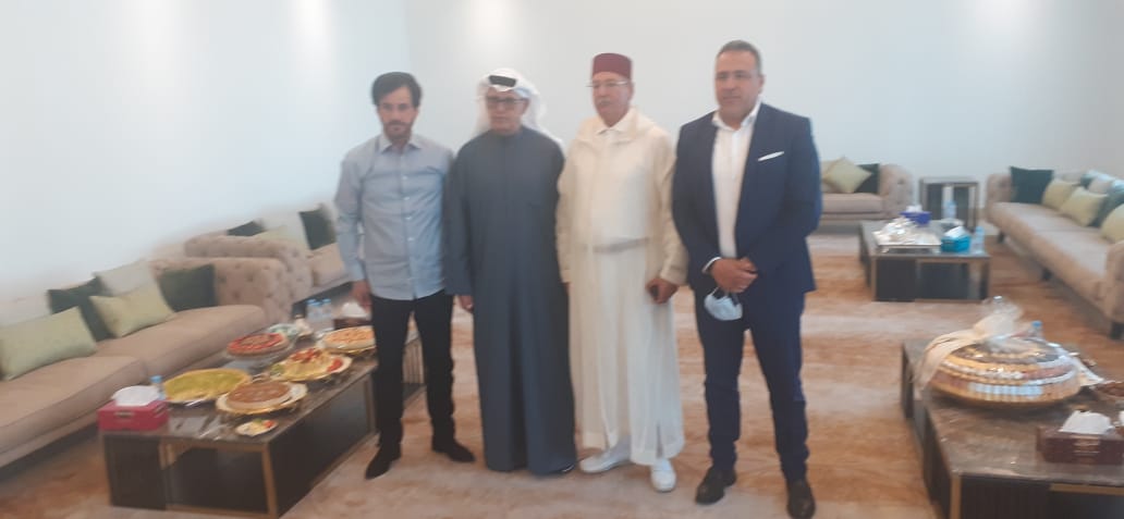 سفير الإمارات بالمغرب يستقبل يوسف الزاهيدي رئيس جامعة سباق السيارات 