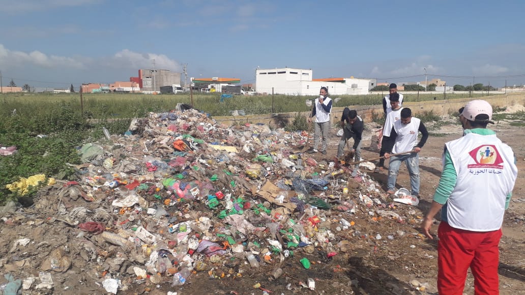 الجديدة : جمعية الرجاء للتربية و التكوين و التنمية المستدامة تنظم حملة نظافة واسعة