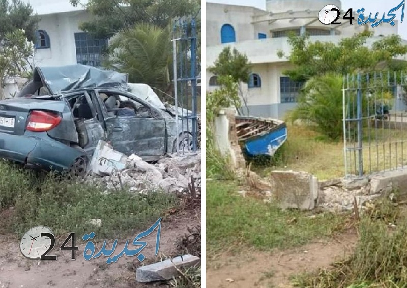 مقتل امرأة في اصطدام سيارة خفيفة بمقر قيادة المهارزة الساحل باقليم الجديدة 