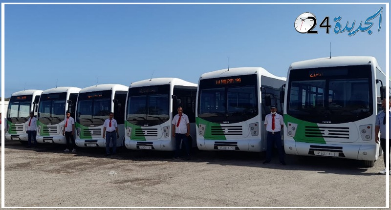 شركة النقل الحضري بالجديدة تدخل 6 حافلات جديدة للخدمة وتطلق خطين جديدين للنقل بالاقليم