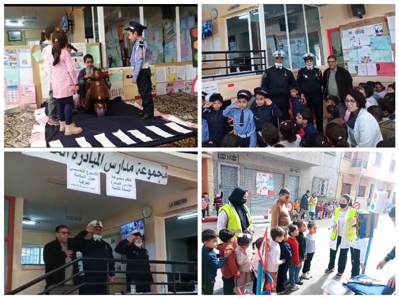 مجموعة مدارس المبادرة بالجديدة تحتفي باليوم الوطني للسلامة الطرقية 