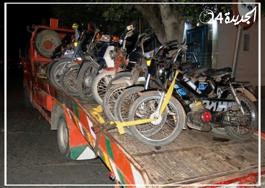 الدرك الملكي بسيدي بوزيد يشن حملة تمشيطية واسعة ضد مستعملي الدراجات النارية 