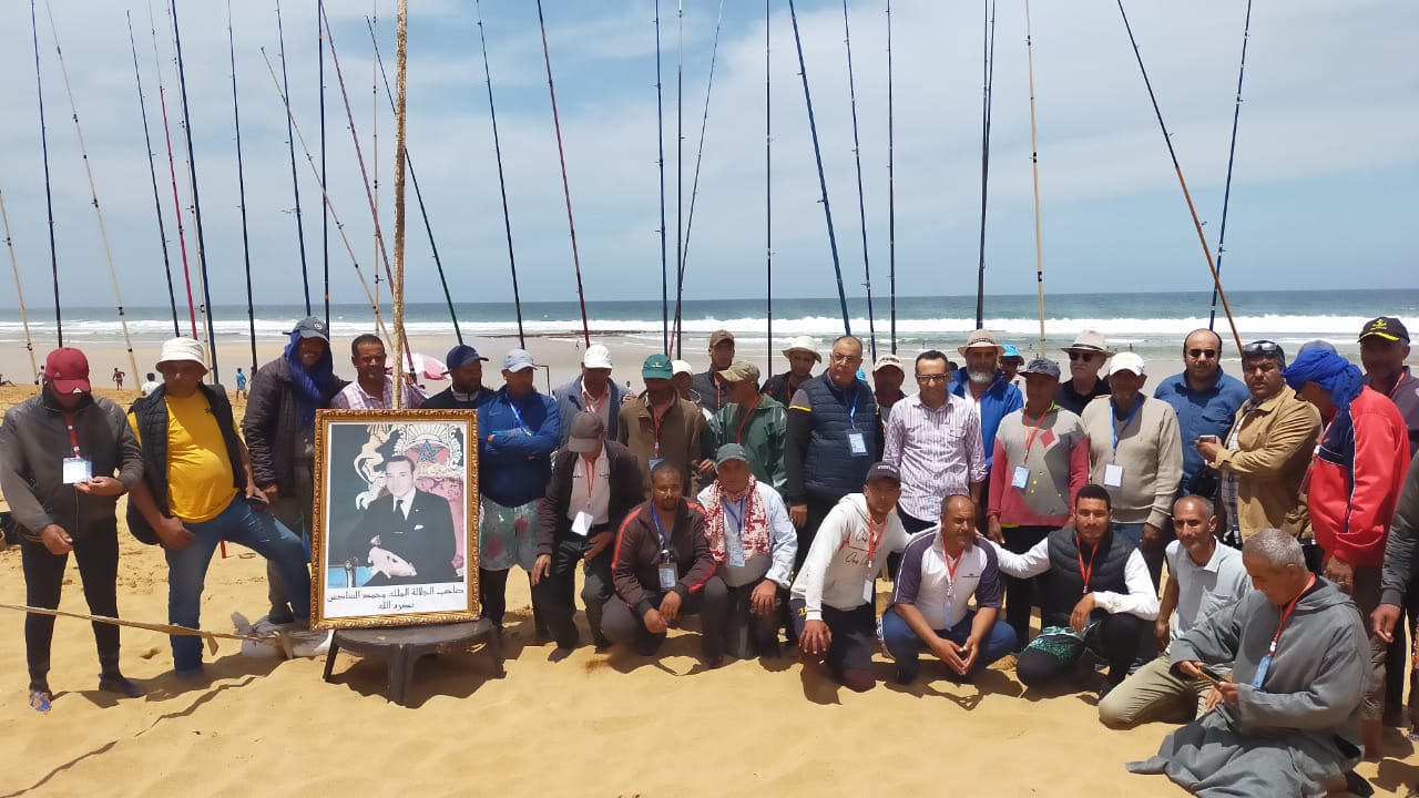 جمعية النورس للصيد بالقصبة و حماية البيئة تنظم مسابقة في الصيد بجماعة أولاد غانم 