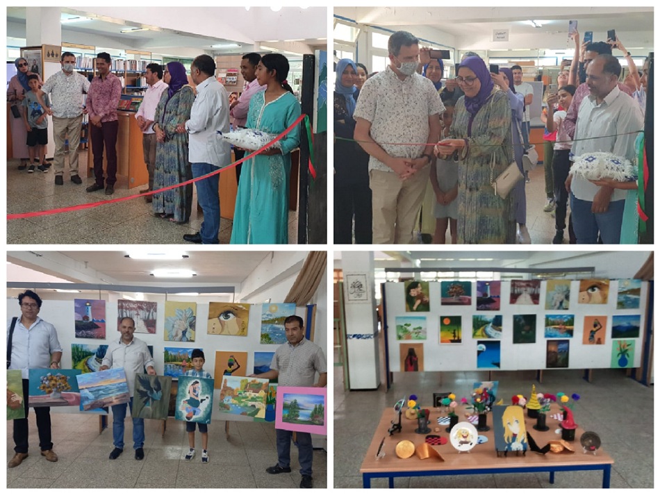تلامذة احسان 3 بالجديدة يبدعون في تنظيم المعرض التشكيلي السادس