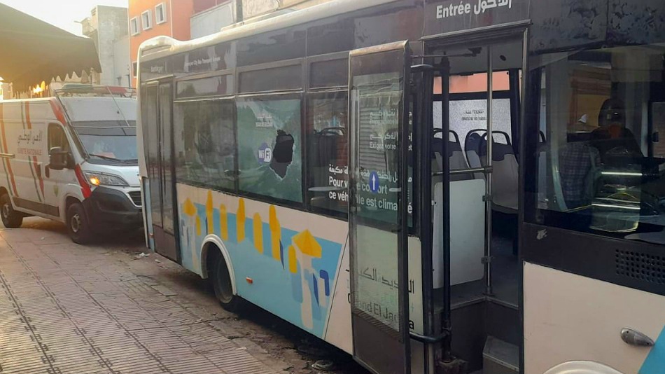 ادانة المعتدي على حافلة للنقل الحضري بالجديدة بسنتين سجنا نافذا 