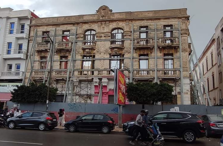  مديرية الثقافة بالجديدة توضح في شأن هدم عمارة الكوهن التاريخية بساحة الحنصالي بالجديدة 