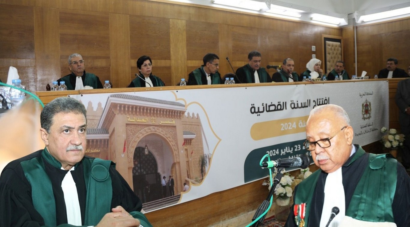 الرئيس الأول باستئنافية الجديدة  يقدم الحصيلة والانجازات خلال افتتاح السنة القضائية 2024