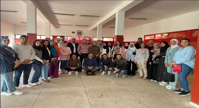 أطر المركز التربوي الجهوي بالجديدة في زيارة ميدانية للقسم الداخلي لثانوية مولاي عبد الله 