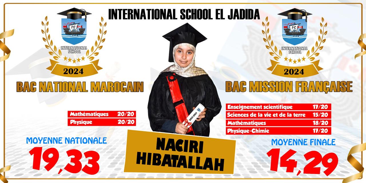 المدرسة الدولية بالجديدة تحقق نتائج جد متميزة في باكالوريا البعثة الفرنسية والباكالوريا المغربية - الجديدة 24
