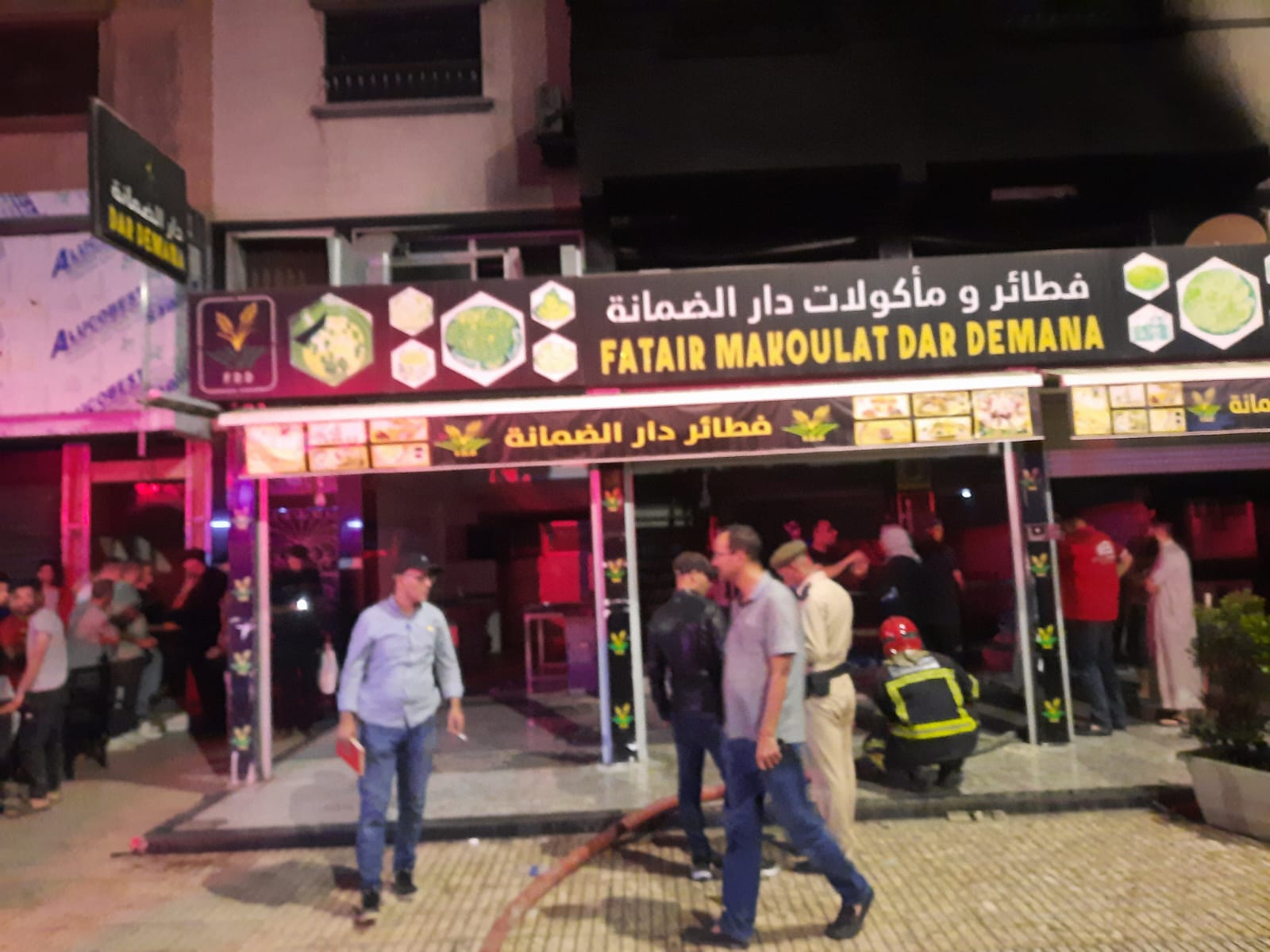 حريق مهول يأتي على مطعم شهير بالجديدة